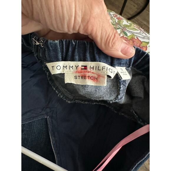 Vintage Tommy Hilfiger Women's Halter Neck Denim Jean Dress Size 12 Y2K 2000s - Picture 8 of 10